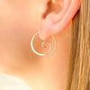 Wholesale Glossy Round Geometric Copper Handmade Earrings For Women