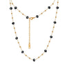 Wholesale Glowing Black Crystal Beads Geometric Titanium Steel Electroplated Calendering Chain Bracelet For Women