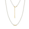 Wholesale Glowing French Style Light Luxury Minimalist Geometric S925 Silver Electroplated Pearl Necklace For Women