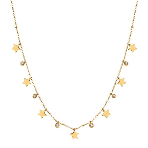 Wholesale Glowing Geometric Butterfly Titanium Steel Electroplated Calendering Chain Necklaces For Women