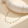 Wholesale Glowing Geometric Butterfly Titanium Steel Electroplated Calendering Chain Necklaces For Women