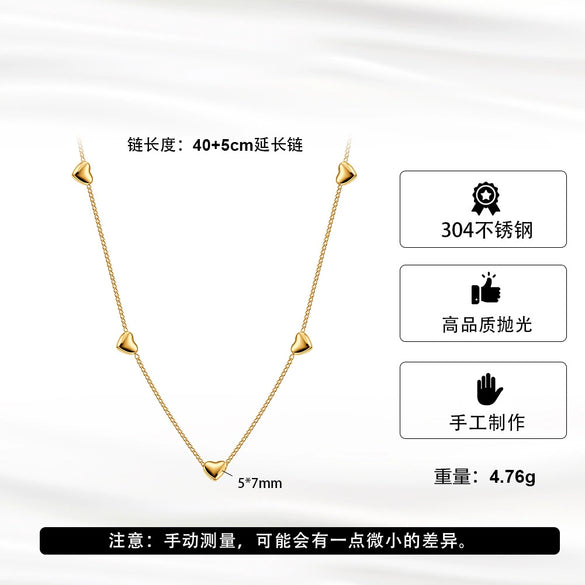 Wholesale Glowing Geometric Titanium Steel Calendering Chain Bracelet For Women With Electroplating Design
