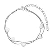 Wholesale Glowing Heartshaped Geometric Stainless Steel Electroplated Bracelet For Women