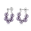 Wholesale Glowing Shell Pearl 925 Silver Earrings 14K Gold Plated Women's Highend Minimalist Ear Clips