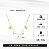 Wholesale Glowing Stainless Steel Geometric Heartshaped Zircon Tassel Clavicle Necklace For Women With Electroplating And Calendering Chain