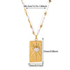 Wholesale Gold Electroplated Stainless Steel Heart Cross Chain Necklace For Unisex