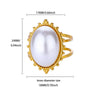 Wholesale Gold Electroplated Stainless Steel Women's Ring