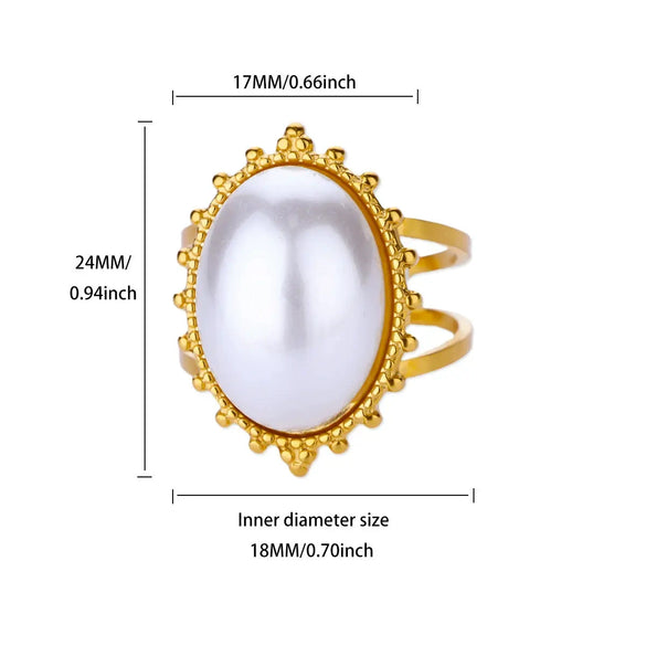 Wholesale Gold Electroplated Stainless Steel Women's Ring