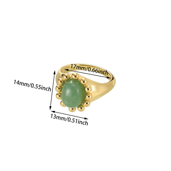 Wholesale Gold Electroplated Stainless Steel Women's Ring
