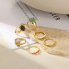 Wholesale Gold Electroplated Stainless Steel Women's Ring