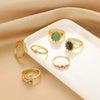 Wholesale Gold Electroplated Stainless Steel Women's Ring
