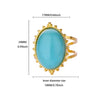 Wholesale Gold Electroplated Stainless Steel Women's Ring