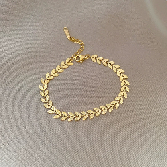 Wholesale Gold Inlaid Constellation Titanium Steel Bracelet For Women And Unisex