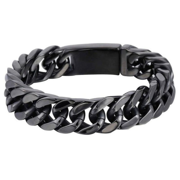 Wholesale Gold Plated Alloy Geometric Double Buckle Electroplated Men's Bracelet Jewelry