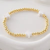 Wholesale Gold Plated Copper Cross Elastic Bracelet Jewelry For Unisex And Women