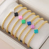 Wholesale Gold Plated Copper Cross Elastic Bracelet Jewelry For Unisex And Women
