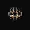 Wholesale Gold Plated Flower Shaped Electroplated Silk Scarf Buckle For Women