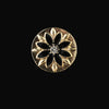 Wholesale Gold Plated Flower Shaped Electroplated Silk Scarf Buckle For Women