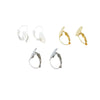 Wholesale Gold Plated French Buckle Ear Hook Accessories Electroplated Handmade Earring Material