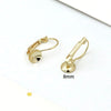 Wholesale Gold Plated French Buckle Ear Hook Accessories Electroplated Handmade Earring Material