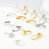 Wholesale Gold Plated French Buckle Ear Hook Accessories Electroplated Handmade Earring Material