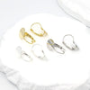 Wholesale Gold Plated French Buckle Ear Hook Accessories Electroplated Handmade Earring Material