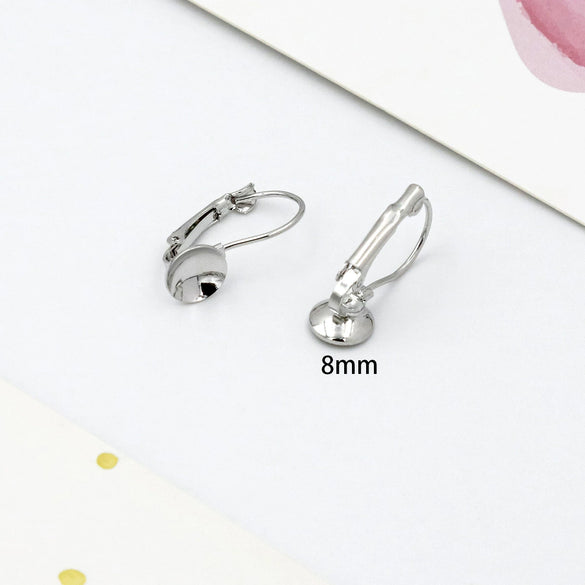 Wholesale Gold Plated French Buckle Ear Hook Accessories Electroplated Handmade Earring Material