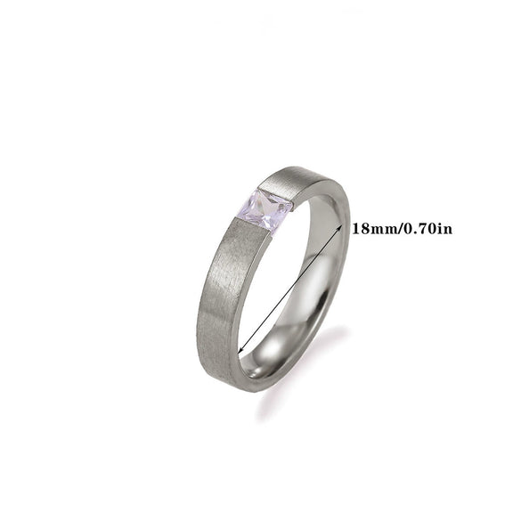 Wholesale Gold Plated Geometric And Ushaped Zircon 304 Stainless Steel Unisex Couple Tail Rings Cold Style