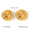 Wholesale Gold Plated Geometric Stainless Steel And Titanium Steel Jewelry For Women Necklace Bracelet Ring
