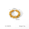 Wholesale Gold Plated Geometric Stainless Steel And Titanium Steel Jewelry For Women Necklace Bracelet Ring