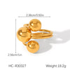 Wholesale Gold Plated Geometric Stainless Steel And Titanium Steel Jewelry For Women Necklace Bracelet Ring