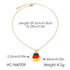 Wholesale Gold Plated Geometric Stainless Steel And Titanium Steel Necklace For Unisex