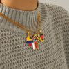 Wholesale Gold Plated Geometric Stainless Steel And Titanium Steel Necklace For Unisex