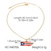Wholesale Gold Plated Geometric Stainless Steel And Titanium Steel Necklace For Unisex