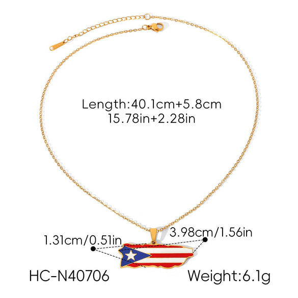Wholesale Gold Plated Geometric Stainless Steel And Titanium Steel Necklace For Unisex