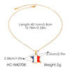 Wholesale Gold Plated Geometric Stainless Steel And Titanium Steel Necklace For Unisex