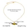 Wholesale Gold Plated Geometric Stainless Steel And Titanium Steel Necklace For Unisex
