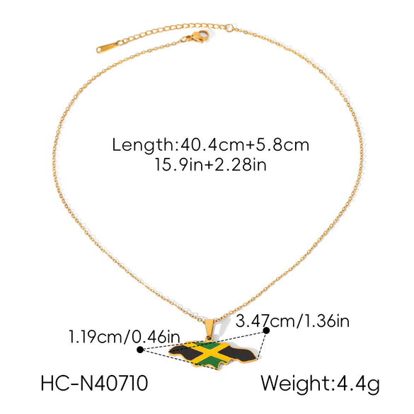 Wholesale Gold Plated Geometric Stainless Steel And Titanium Steel Necklace For Unisex