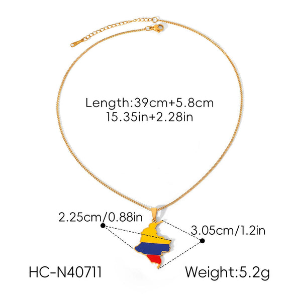 Wholesale Gold Plated Geometric Stainless Steel And Titanium Steel Necklace For Unisex