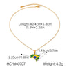 Wholesale Gold Plated Geometric Stainless Steel And Titanium Steel Necklace For Unisex