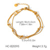 Wholesale Gold Plated Geometric Stainless Steel Bead Chain Necklaces And Bracelets For Women