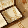 Wholesale Gold Plated Geometric Stainless Steel Bead Chain Necklaces And Bracelets For Women