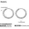 Wholesale Gold Plated Geometric Stainless Steel Hoop Earrings For Women Light Luxury Minimalist Niche Style