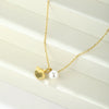 Wholesale Gold Plated Geometric Stainless Steel Pendant Necklace For Girls
