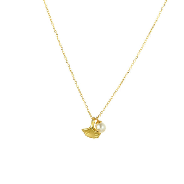 Wholesale Gold Plated Geometric Stainless Steel Pendant Necklace For Girls