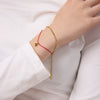Wholesale Gold Plated Heart Geometric Simple Stainless Steel Pendant Bracelet For Women