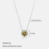 Wholesale Gold Plated Stainless Steel And Titanium Steel Geometric Cross Chain Necklace For Couples