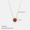 Wholesale Gold Plated Stainless Steel And Titanium Steel Geometric Cross Chain Necklace For Couples