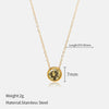 Wholesale Gold Plated Stainless Steel And Titanium Steel Geometric Cross Chain Necklace For Couples