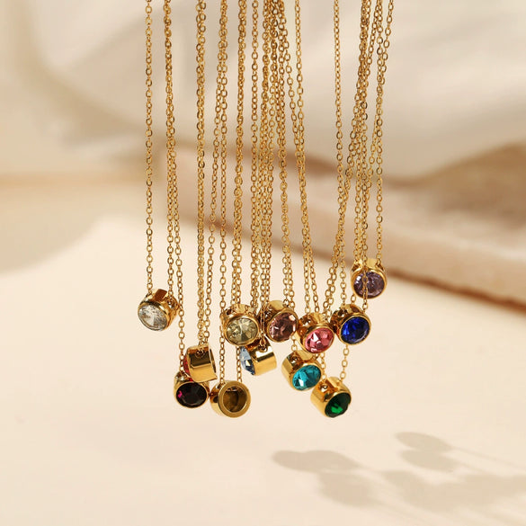 Wholesale Gold Plated Stainless Steel And Titanium Steel Geometric Cross Chain Necklace For Couples